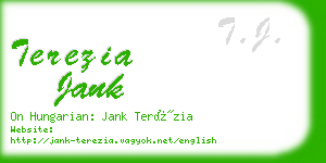 terezia jank business card